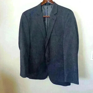 Van Heusen Traveler Mens  Gray Sport Coat/Blazer 46L
